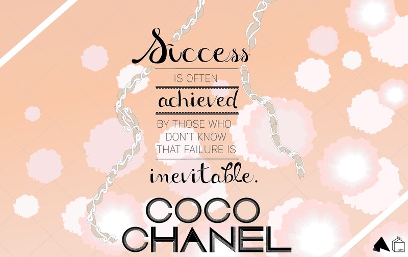 Coco Chanel quote wallpaper