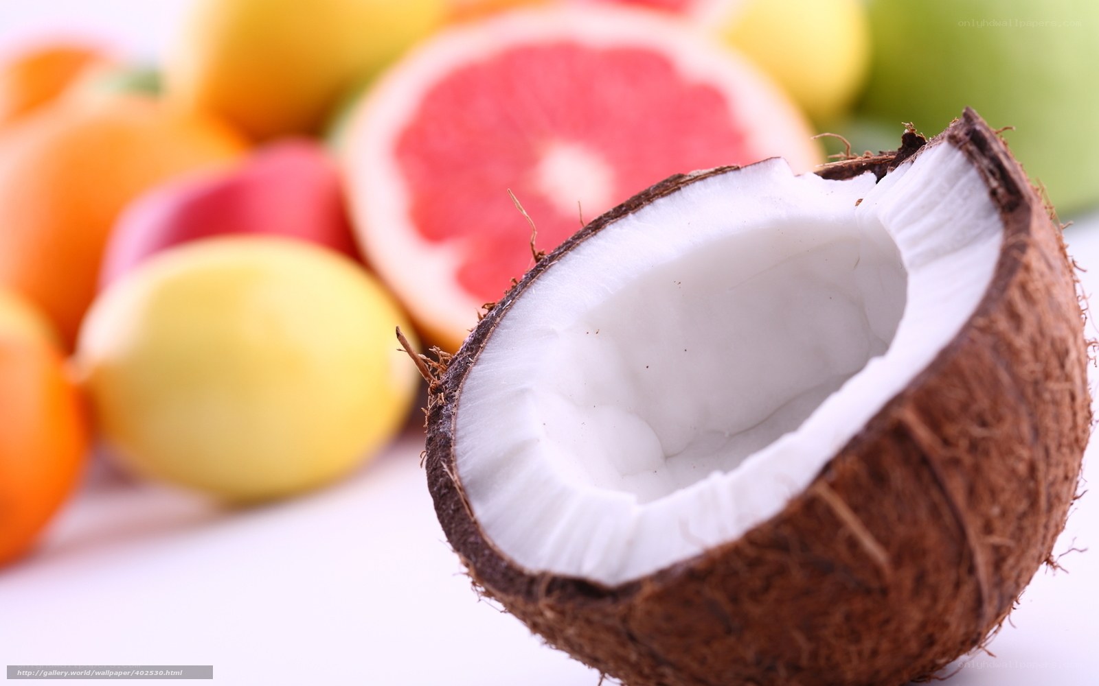 coconut and citrus fruits