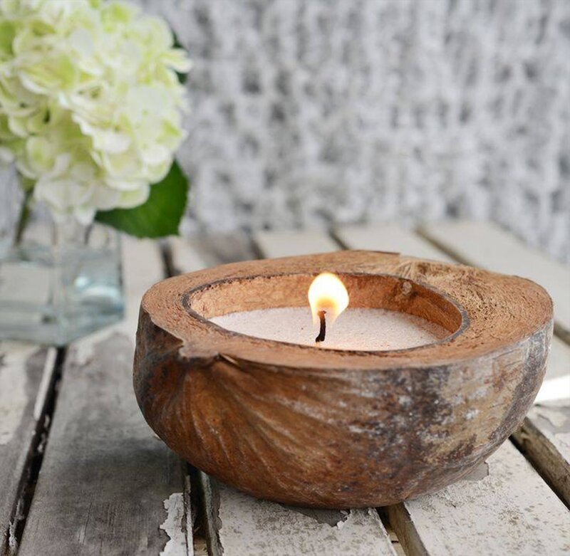 Coconut Candle Holder