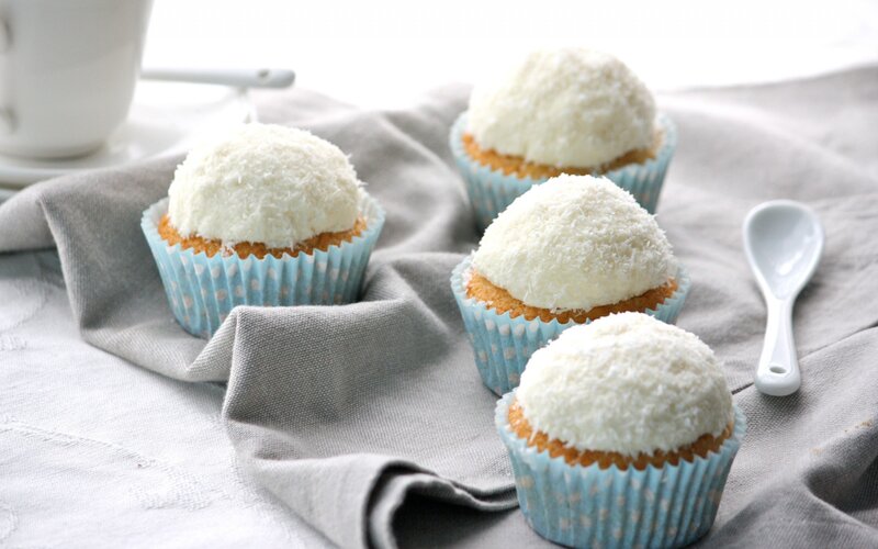 Coconut Cupcakes — Blue