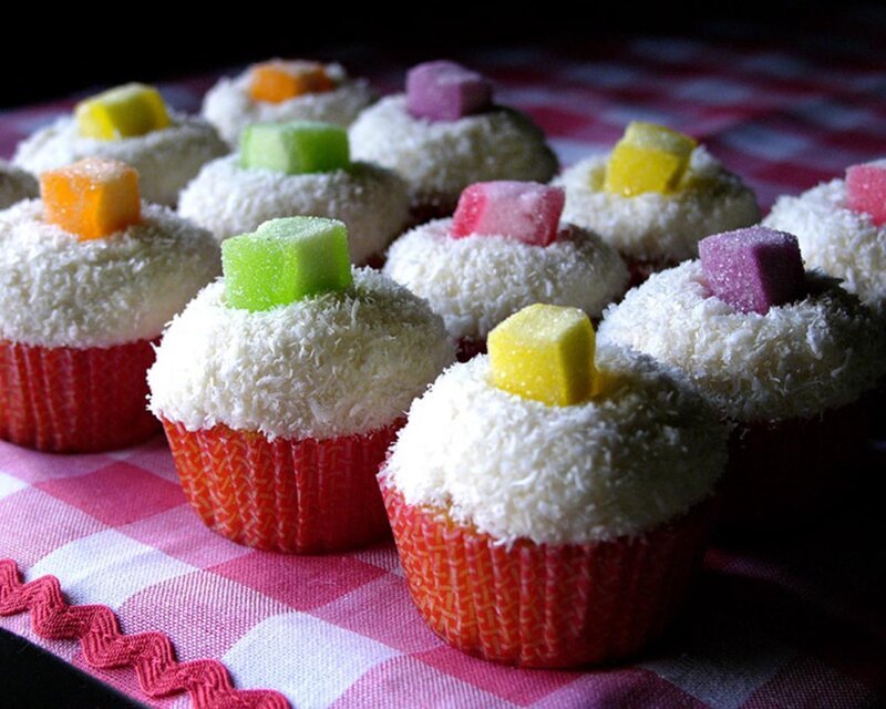 Coconut Cupcakes — White