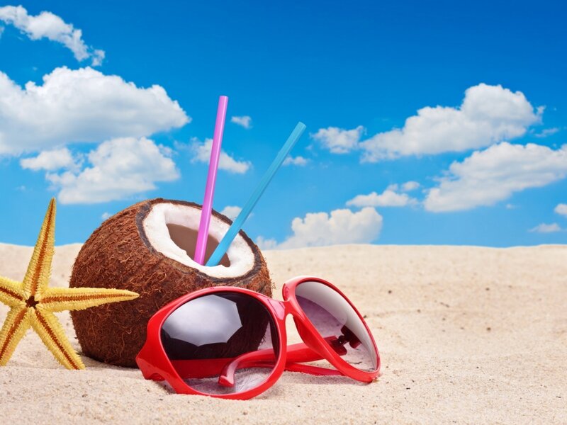 Coconut Drink on Beach