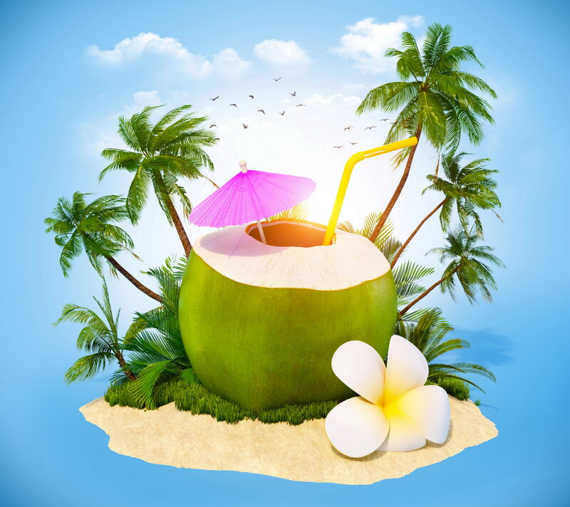 Coconut Drink on Island