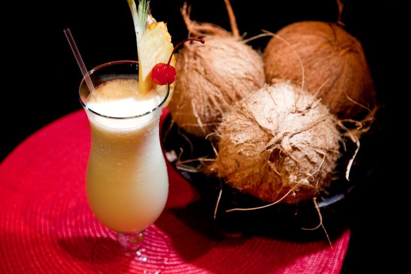 Coconut Drink with Garnish