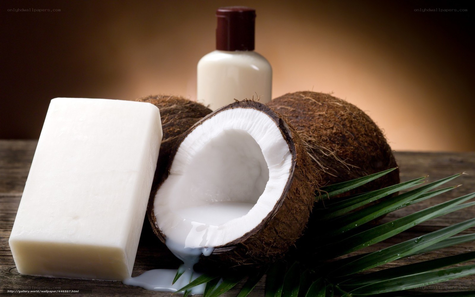 Coconut soap and milk