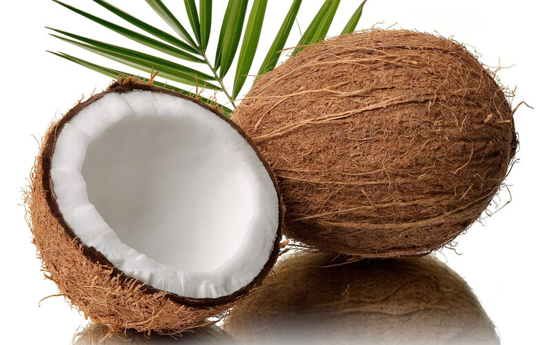 Coconut with Husk — Brown