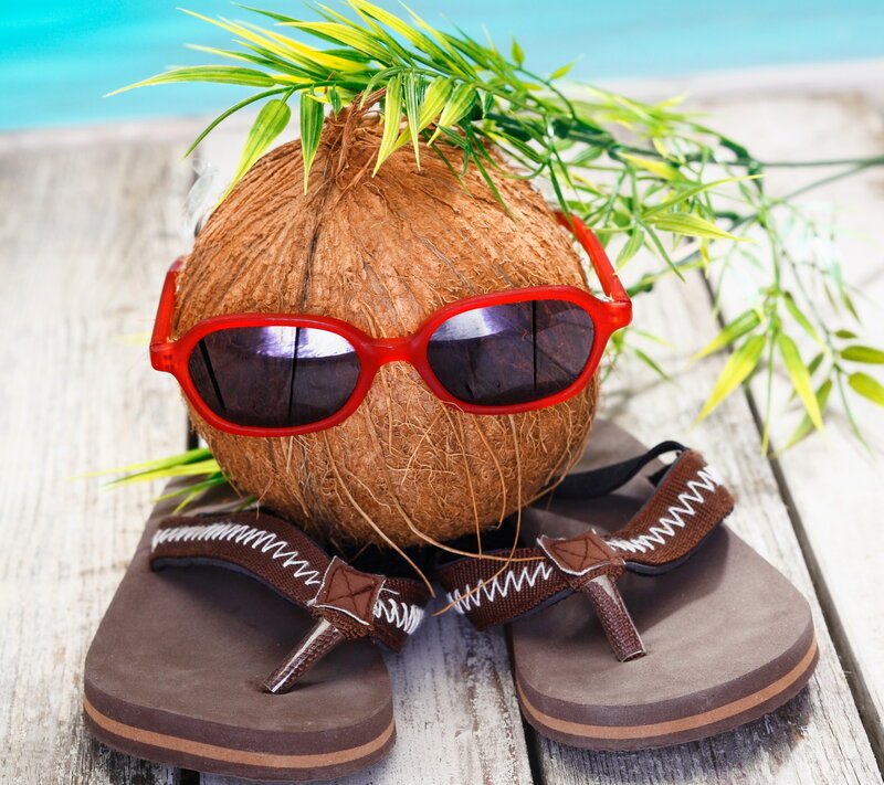 Coconut with Sunglasses