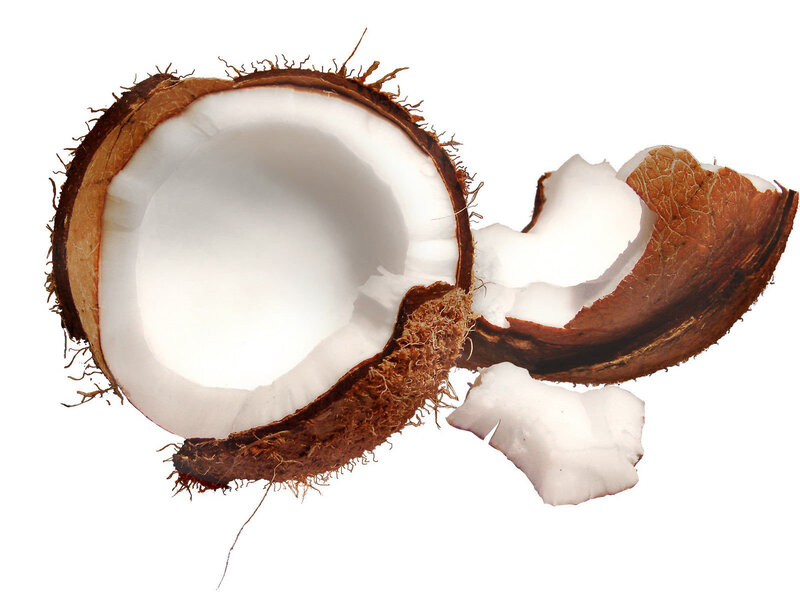 coconut with white flesh