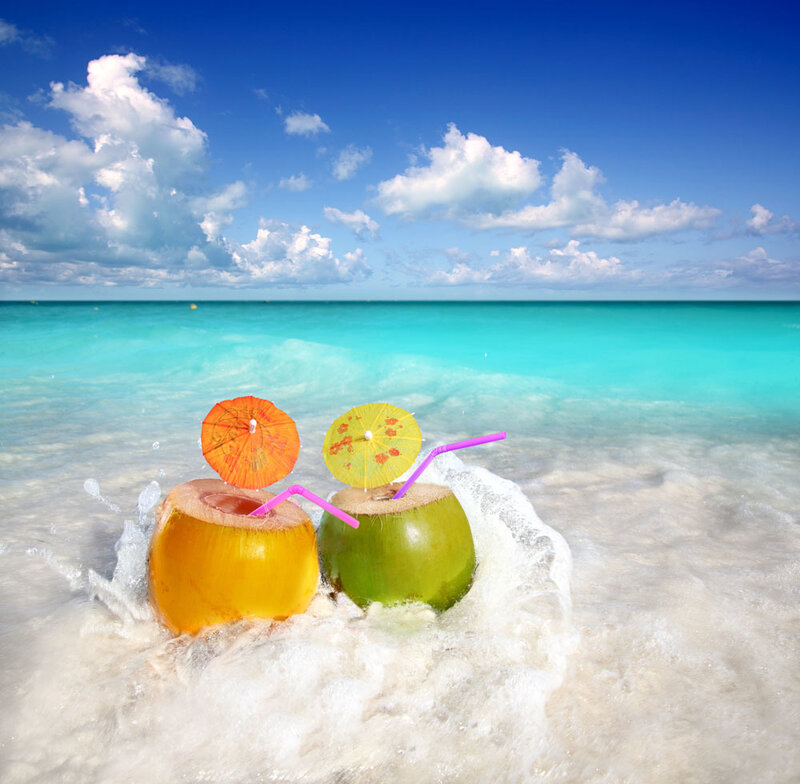 Coconuts on Beach