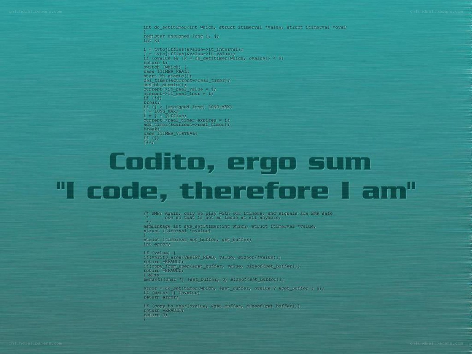 Code and Latin quote