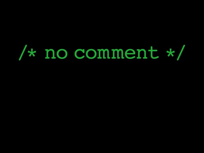Code Comment Text — Black