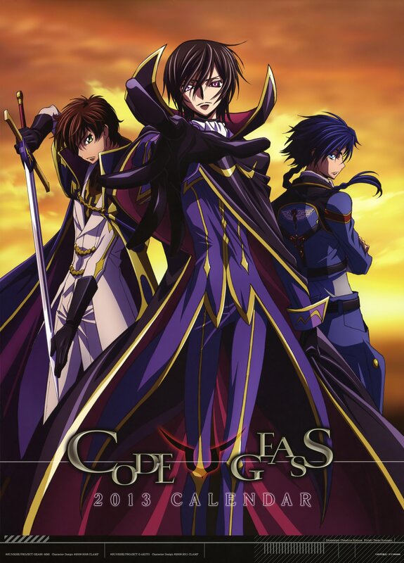Code Geass 2013 Calendar Art