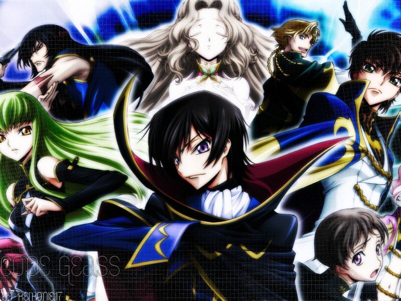 Code Geass anime character collage
