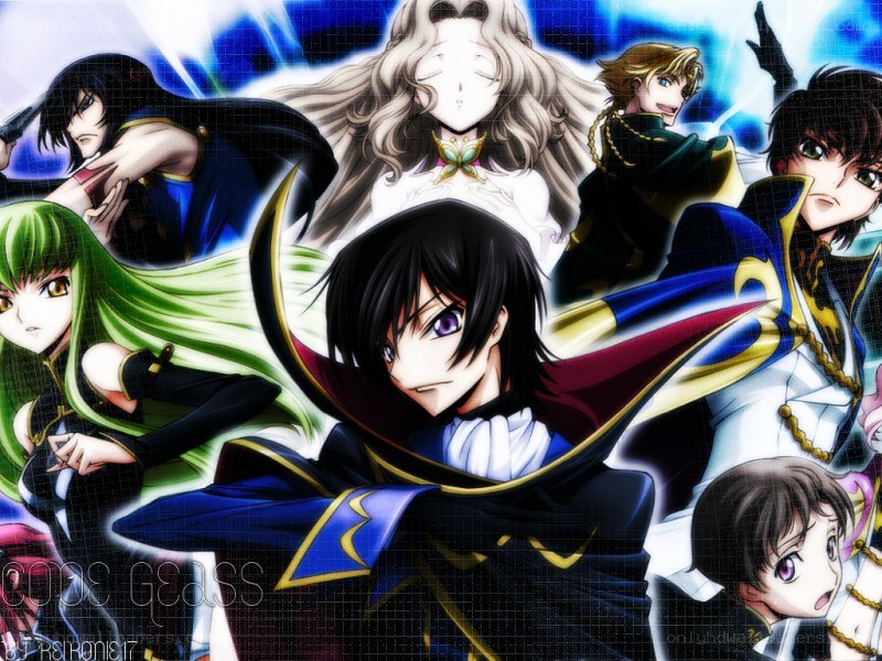 Code Geass anime character collage