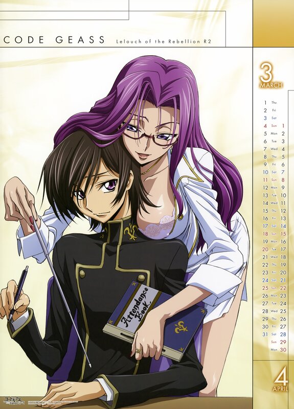Code Geass calendar art