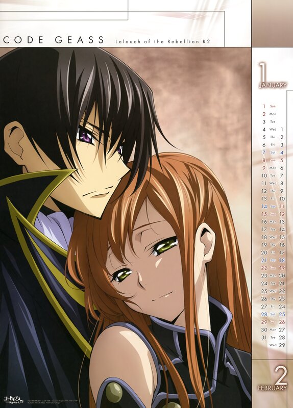 Code Geass calendar art