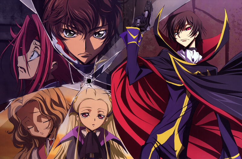 Code Geass characters collage
