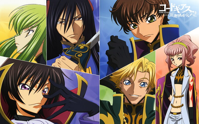 Code Geass characters collage