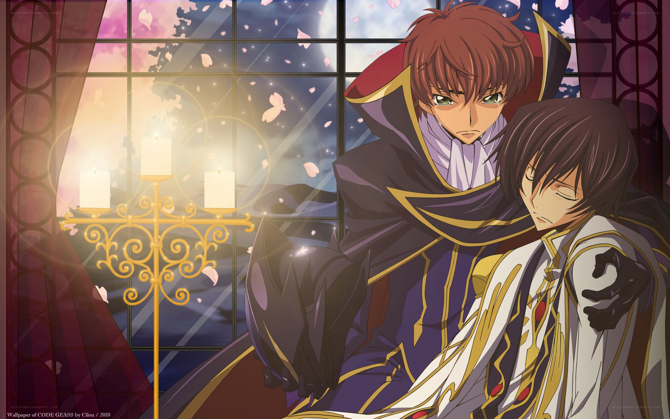 Code Geass characters in a romantic scene