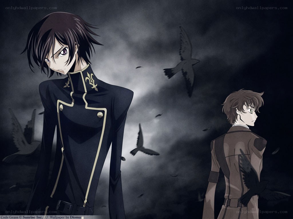 Code Geass characters in dark scene