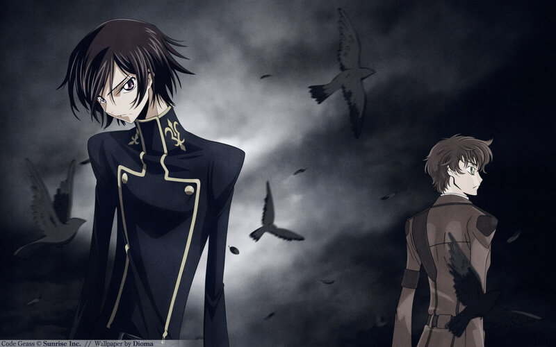 Code Geass characters in dark sky