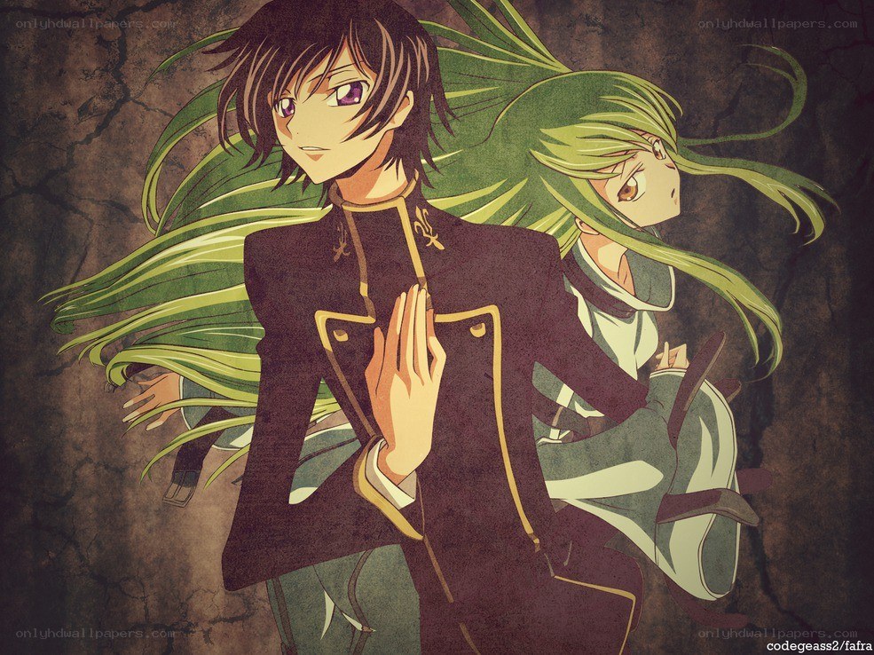 Code Geass characters Lelouch and C.C.