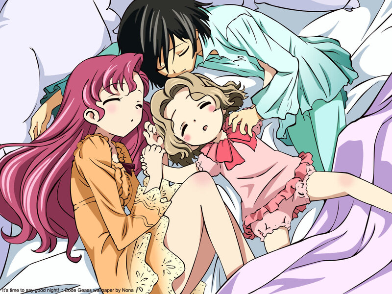 Code Geass characters sleeping