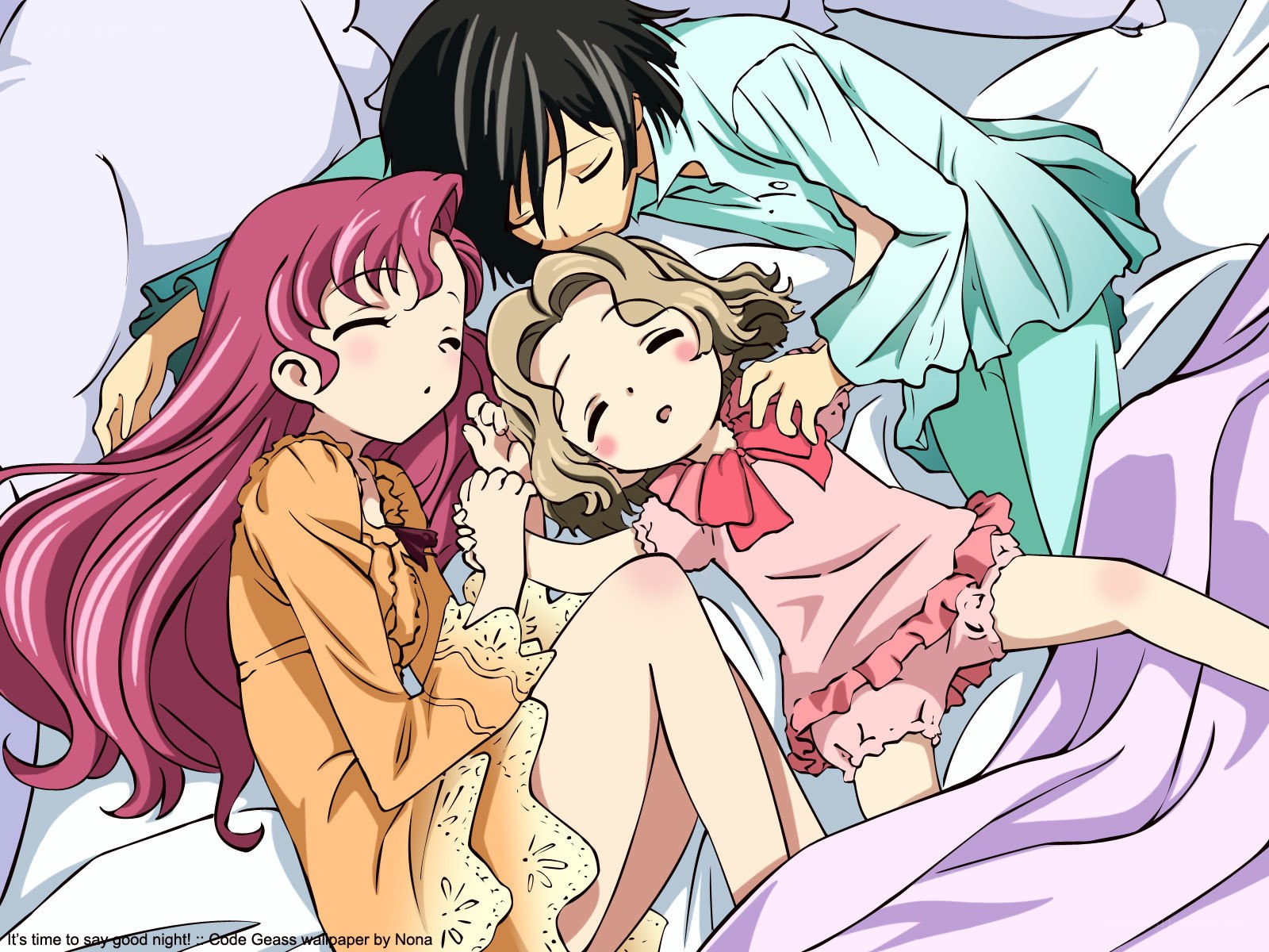 Code Geass characters sleeping