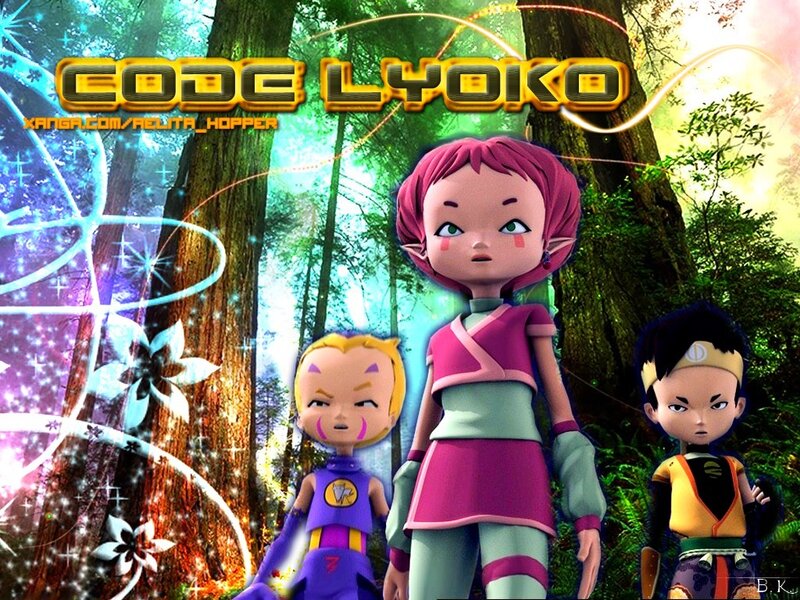 Code Lyoko characters in forest
