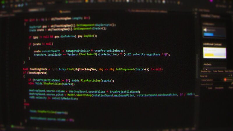 Code on a Screen — Black, Technical, Digital Art, Computer Screen