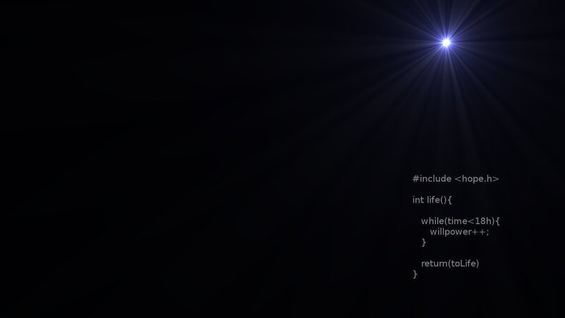Code on Dark Background — Black, Dramatic
