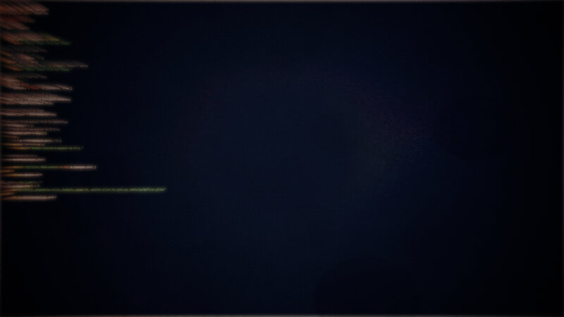 Code on Dark Screen — Black, Technical, Digital Art