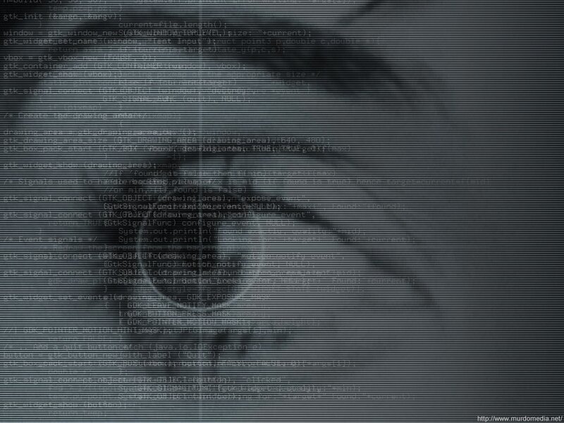 code overlay on face