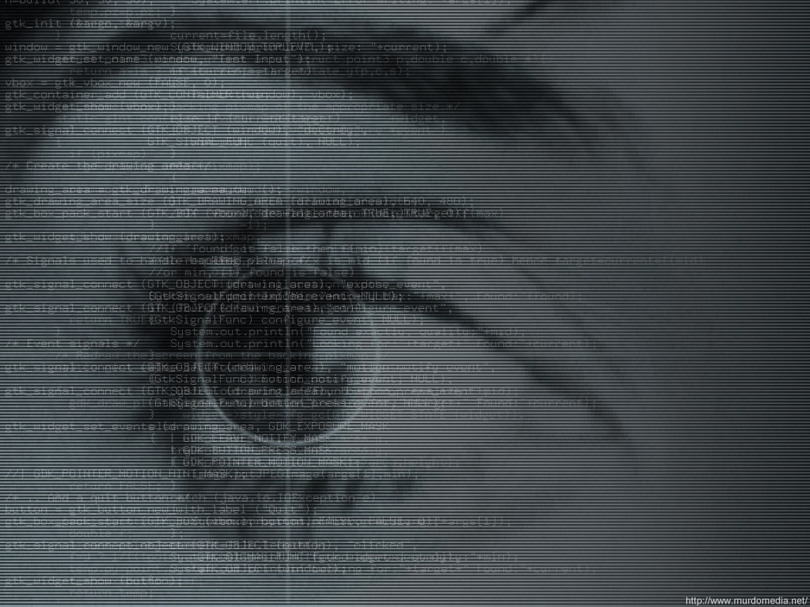 code overlay on face