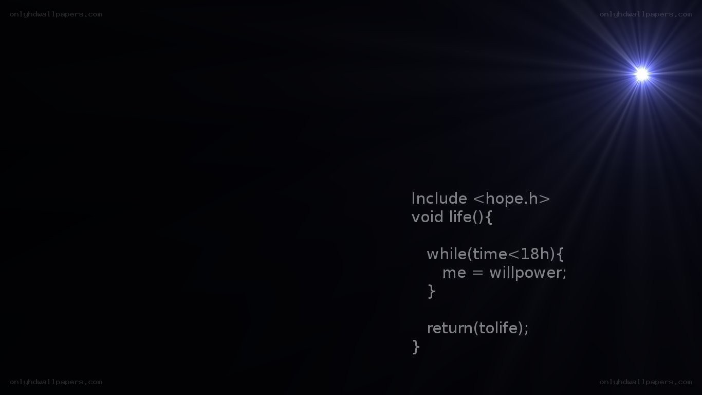 code poem with light