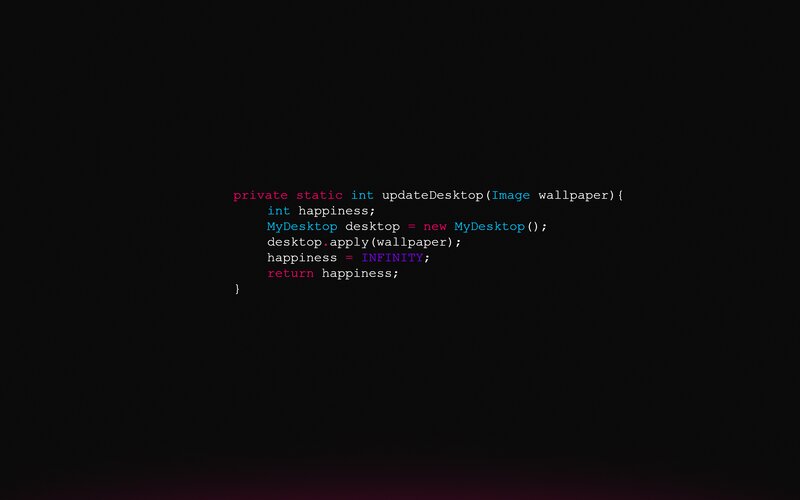 Code Snippet on Black Background — Minimalist, Digital Art