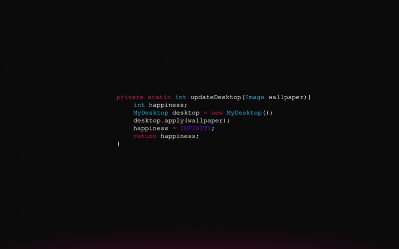 Code Snippet on Black Background — Minimalist