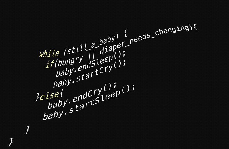 Code Snippet on Black Background — Neutral