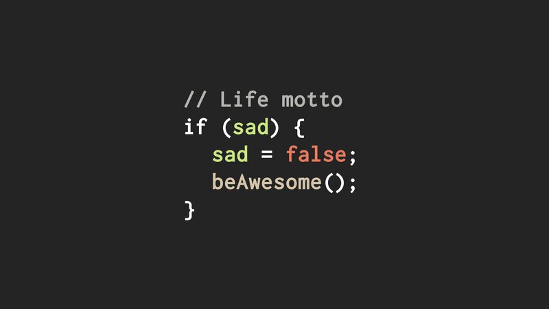 Code Snippet on Dark Background — Black, Neutral