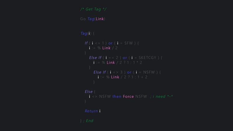 Code Snippet on Dark Background — Black