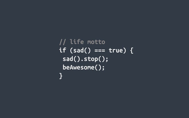 Code Snippet on Dark Background — Dark Gray, Minimalist
