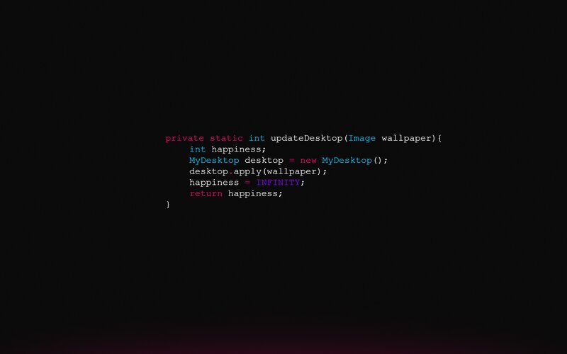 Code Snippet on Screen — Black, Minimalist