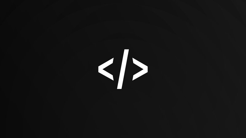 Code Symbol on Black