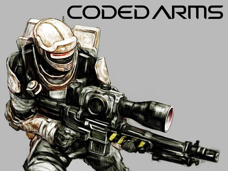 coded arms soldier artwork