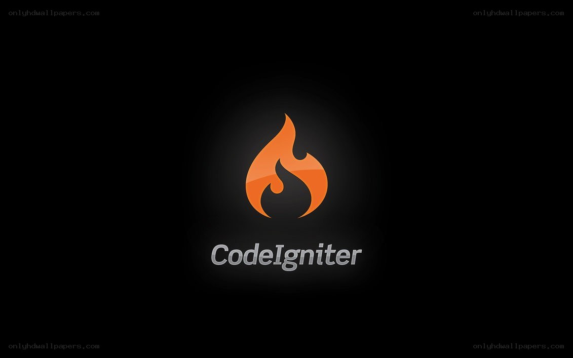 CodeIgniter logo on black