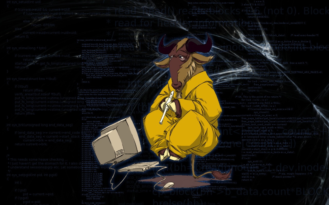 coding character with laptop