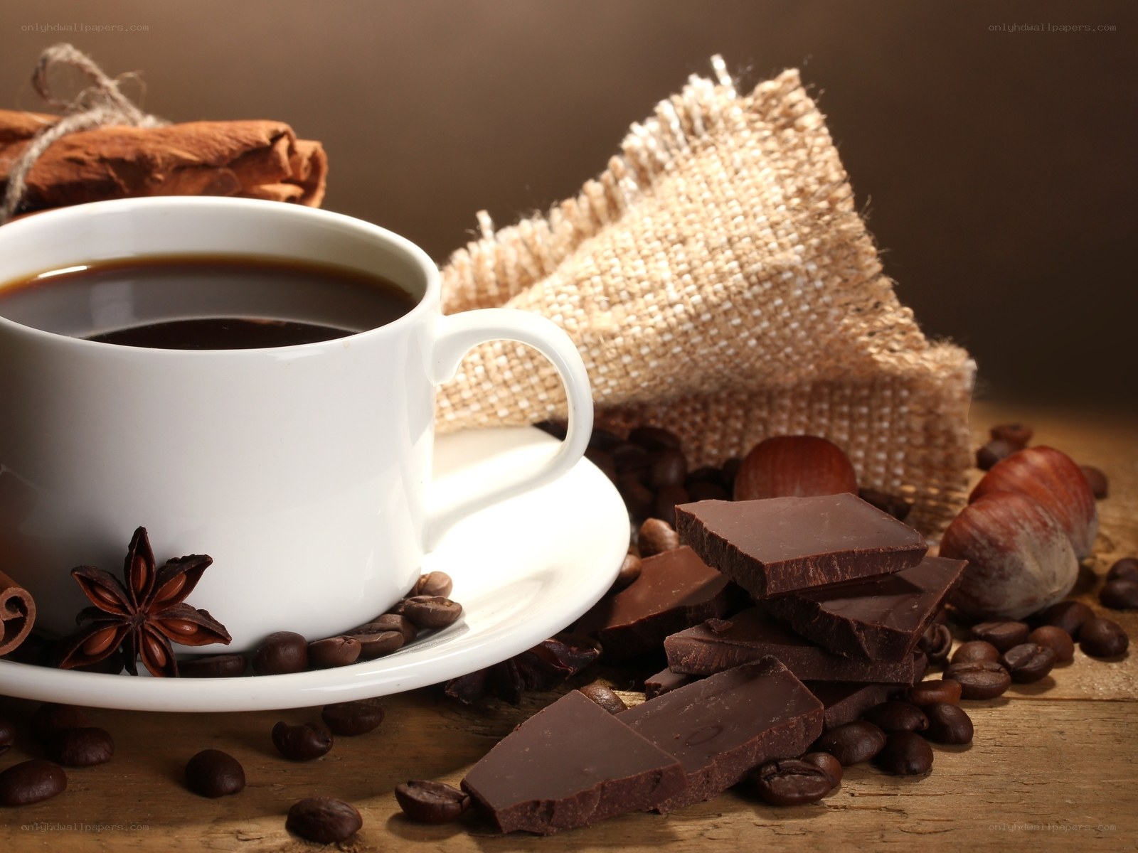 coffee and chocolate arrangement