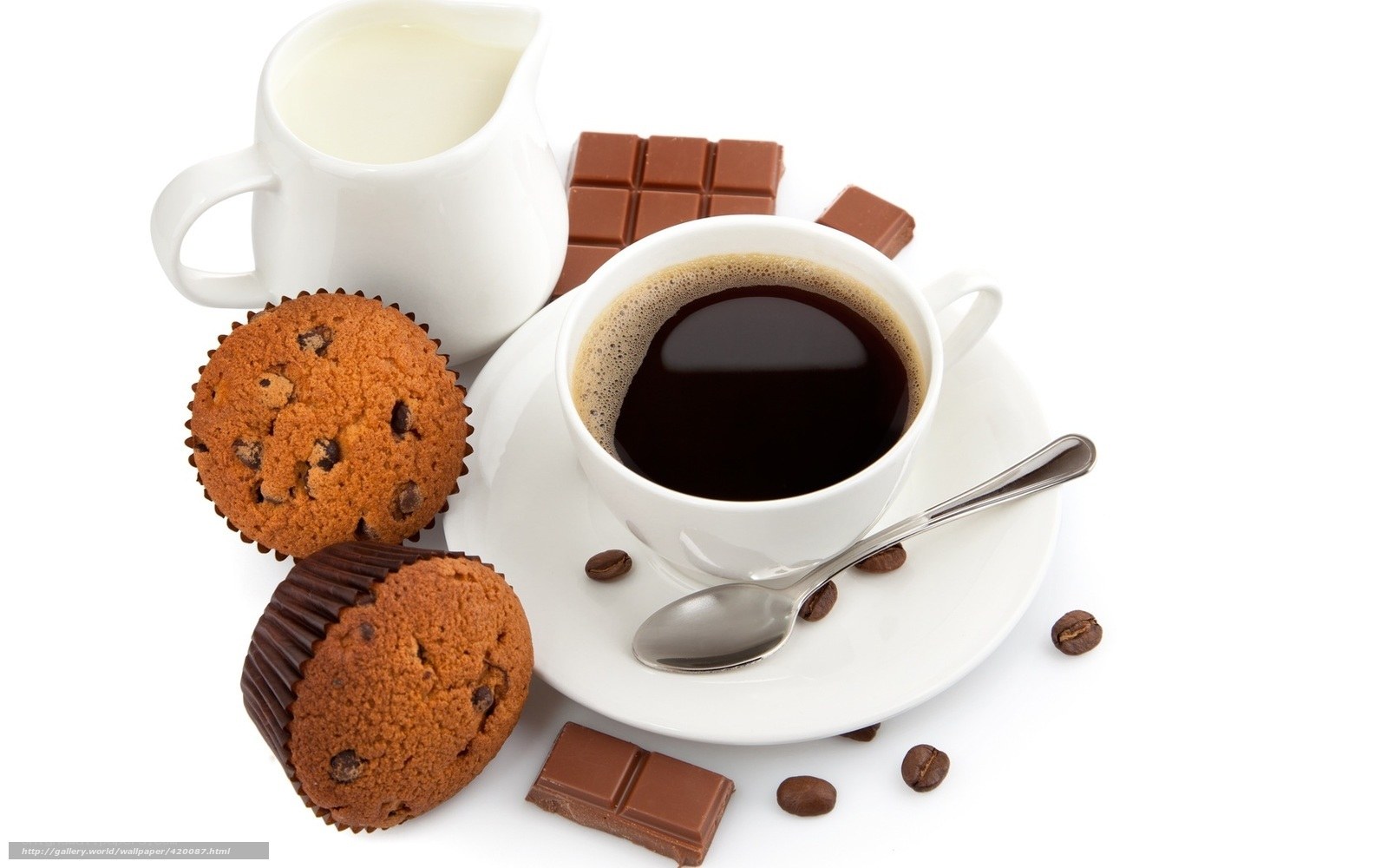 coffee and chocolate breakfast
