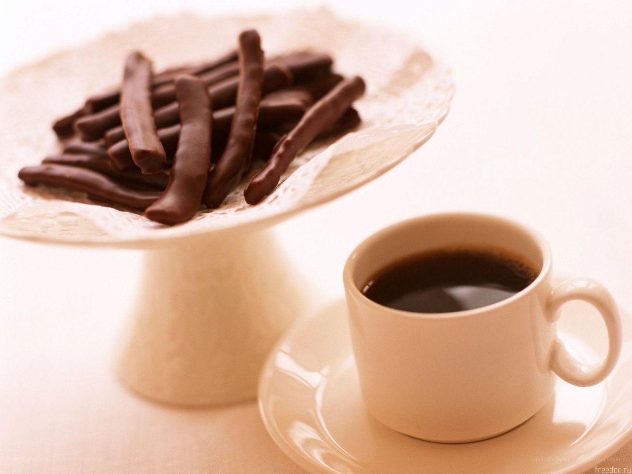 coffee and chocolate sticks