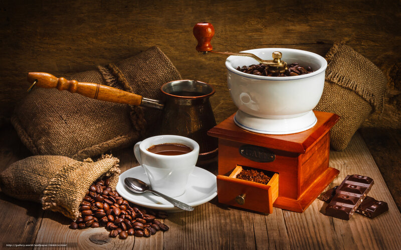 Coffee and chocolate still life